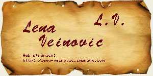 Lena Veinović vizit kartica